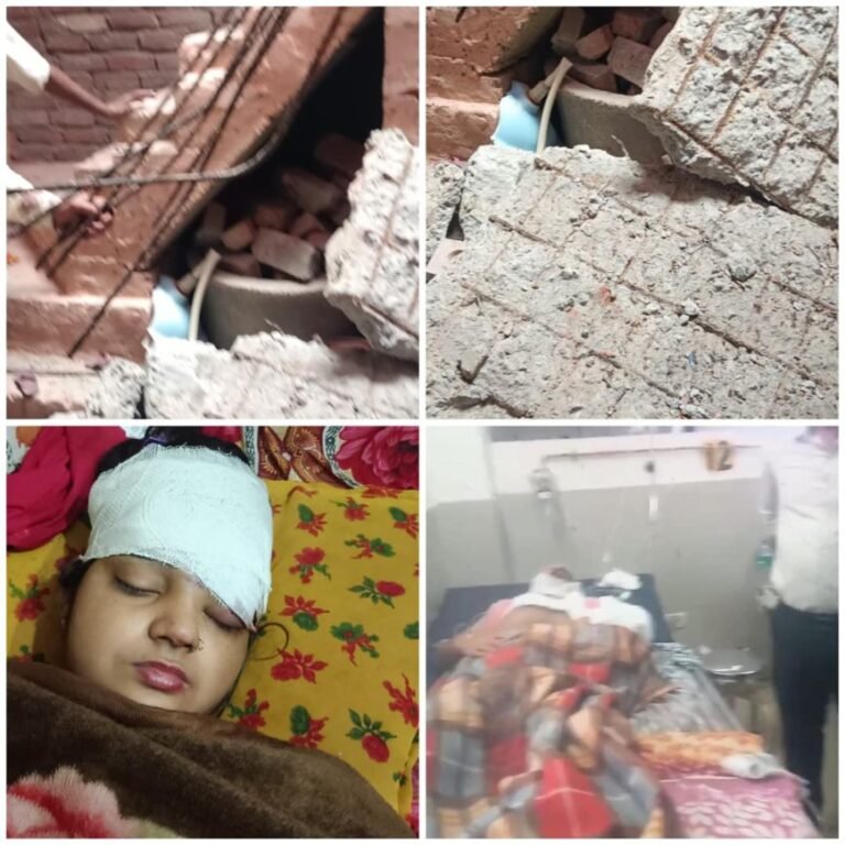 आगरा में दिल दहला देने वाला हादसा: शाहगंज के राधे वाली गली में मकान की RCC सीढ़ियां गिरीं, एक परिवार के तीन सदस्य मलबे में दबे; मां-बेटे की हालत गंभीर