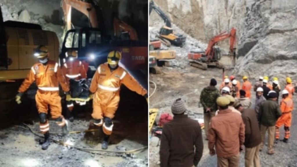 सोनभद्र में पत्थर की खदान धंसी, 15 मजदूरों के फंसे होने की आशंका; एक शव बरामद, रेस्क्यू ऑपरेशन जारी