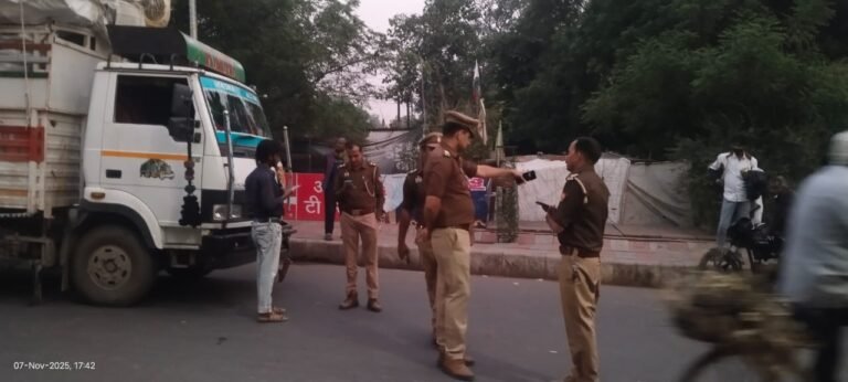 शाम 7 बजे तक सीकरी पुलिस ने चलाया वाहन चेकिंग अभियान