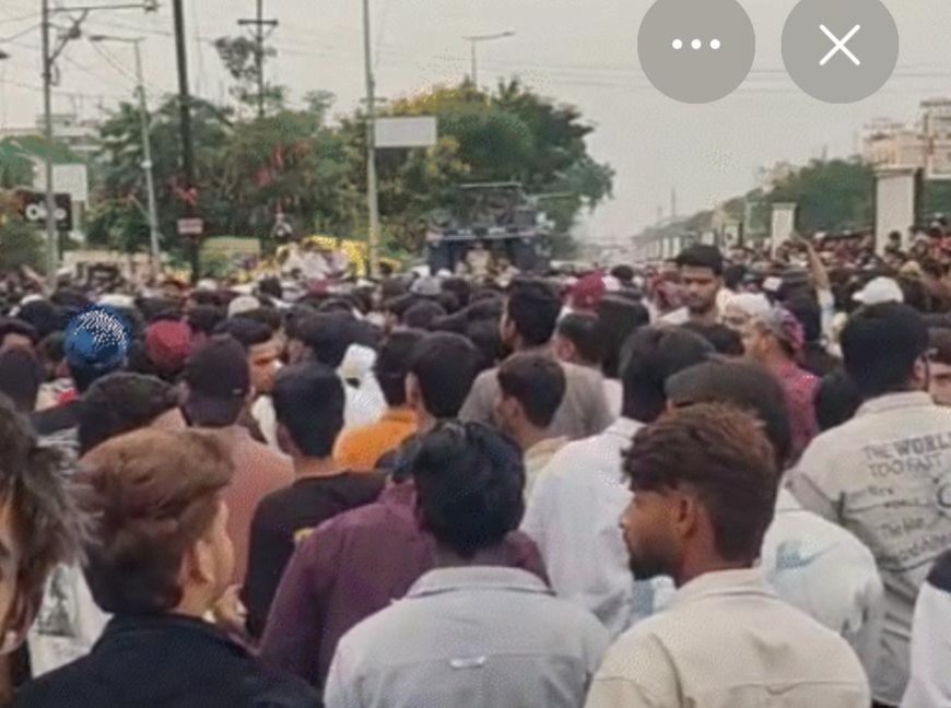 जमानत पर बाहर आए आरोपी के स्वागत में निकला जुलूस, शहर में हंगामा—पुलिस ने की सख्त कार्रवाई