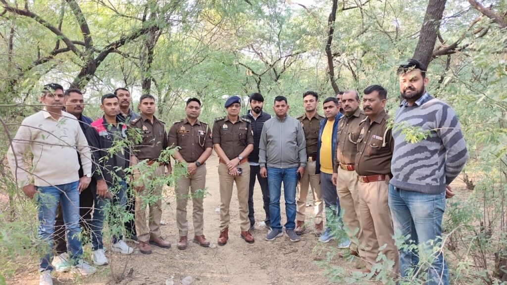 नेशनल हाईवे-19 पर पुलिस–अपराधी मुठभेड़, चांदी लूट मामले के दो आरोपी गिरफ्तार