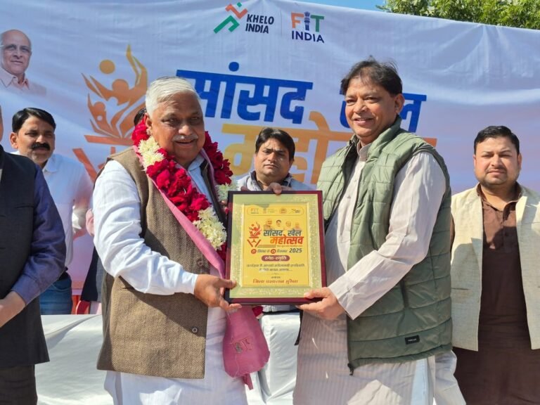 खेल अनुशासन, ऊर्जा और व्यक्तित्व विकास का माध्यम – शिवमंगल सिंह तोमर