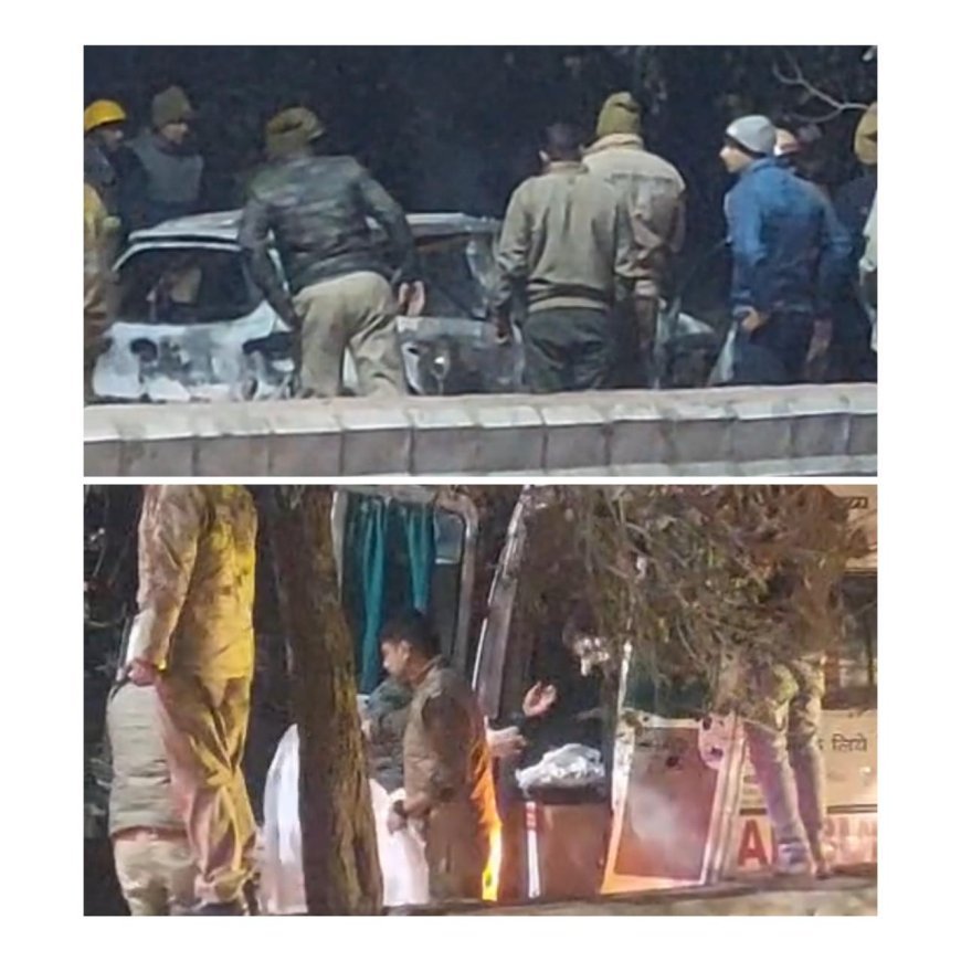 आगरा में दिल दहला देने वाला हादसा: चलती Hyundai i10 कार में लगी भीषण आग, चालक जिंदा जला – दरवाजे नहीं खुले, शॉर्ट सर्किट की आशंका