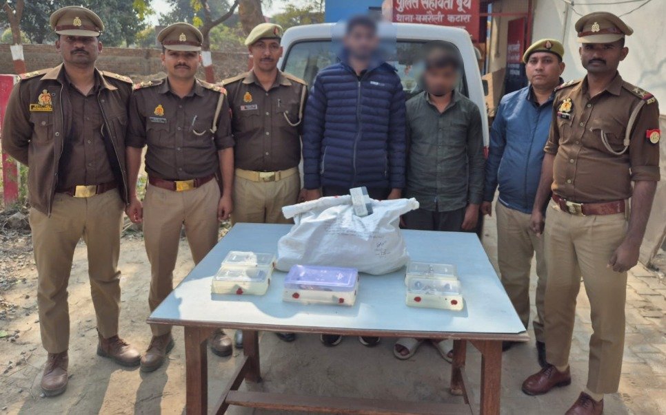 थाना बमरौली कटारा पुलिस की बड़ी कार्रवाई, ट्रांसफार्मर तार चोरी करने वाले दो आरोपी गिरफ्तार