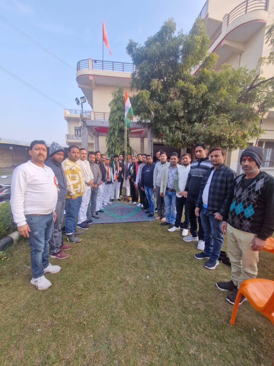 जय श्री राम योगा परिवार द्वारा उल्लास के साथ मनाया गया 77वां गणतंत्र दिवस