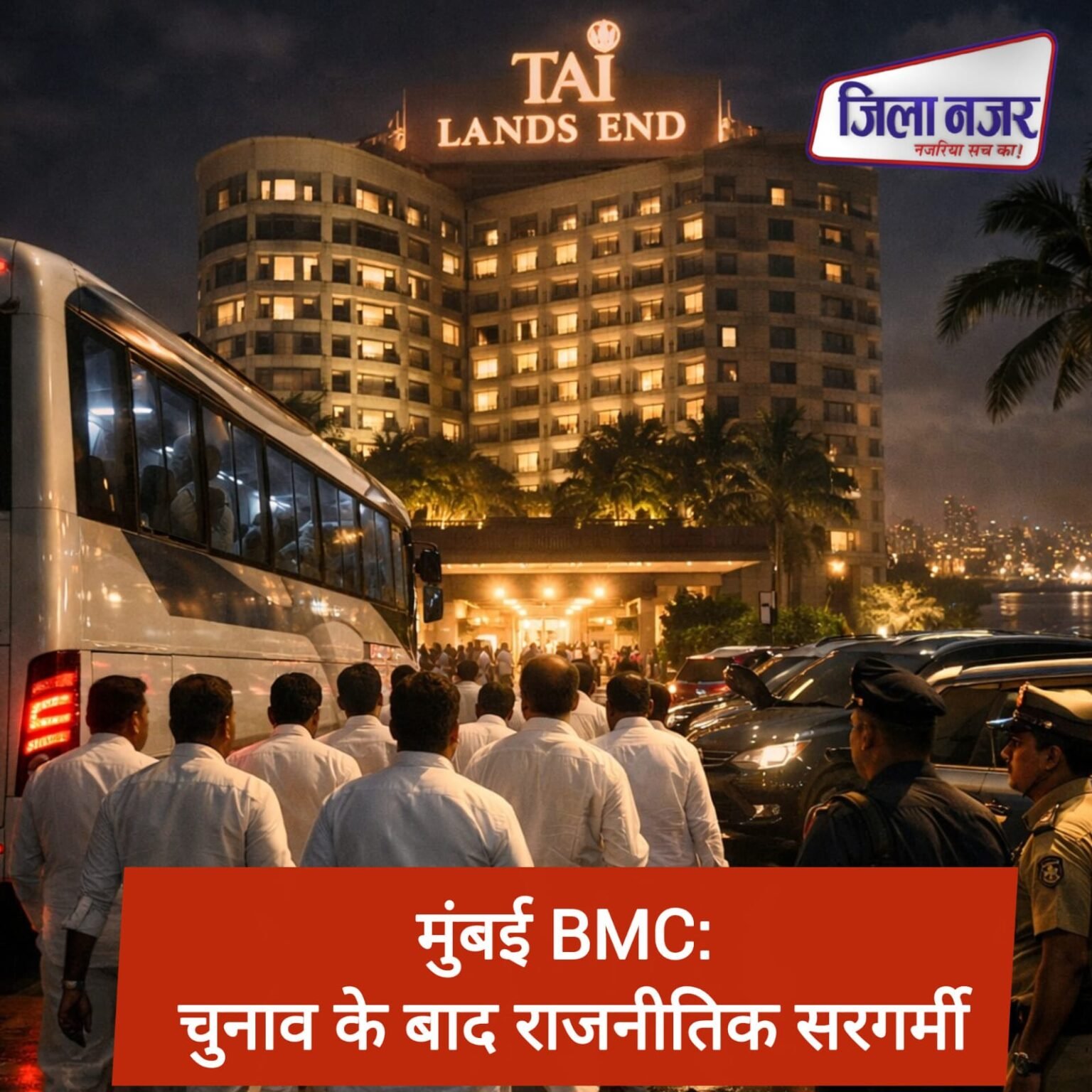 मुंबई BMC चुनाव के बाद राजनीतिक सरगर्मी: शिंदे गुट के 29 पार्षद ताज लैंड्स एंड होटल में शिफ्ट, मेयर पद पर सस्पेंस बरकरार