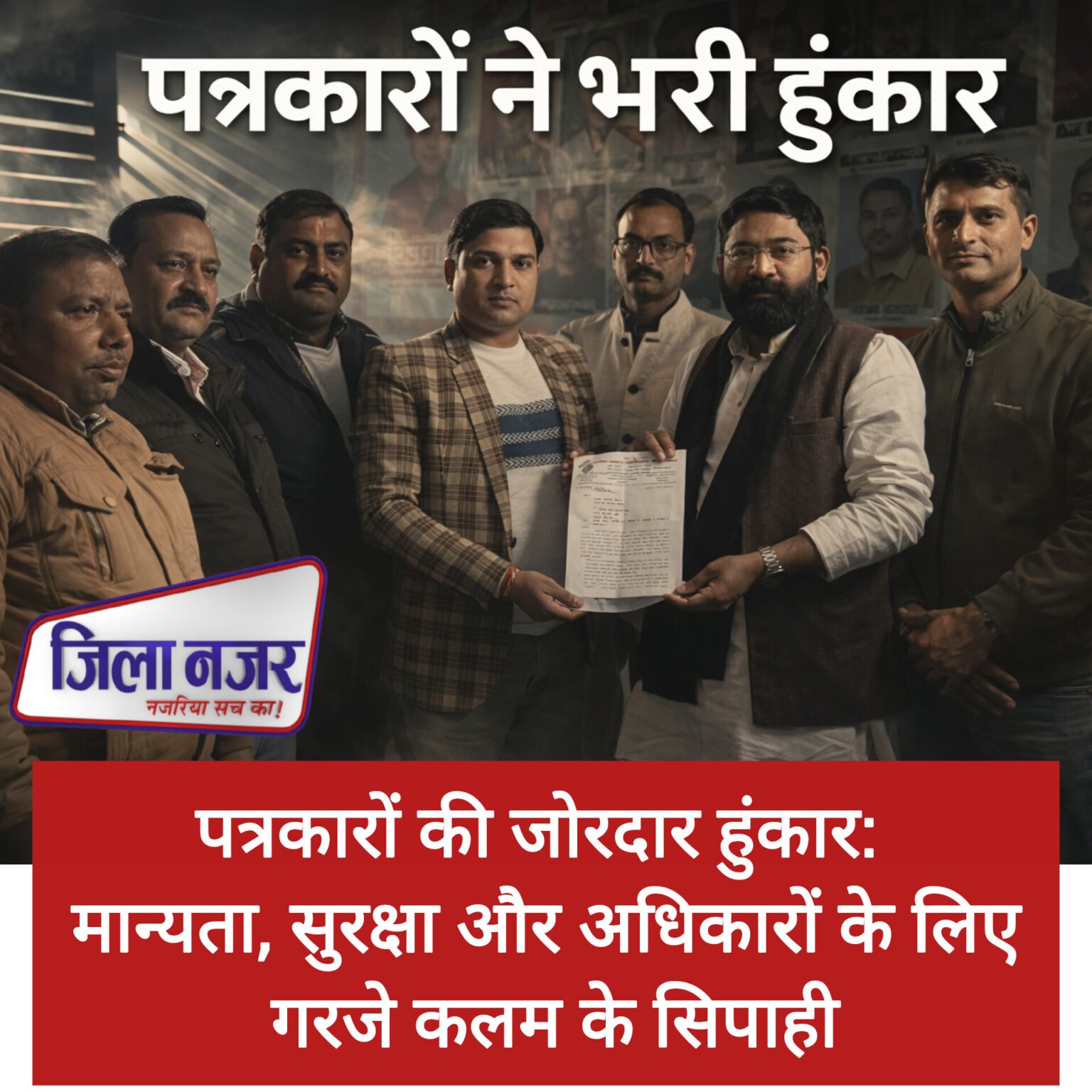 पत्रकारों की जोरदार हुंकार: मान्यता, सुरक्षा और अधिकारों की मांग को लेकर गरजे कलम के सिपाही, विधायक को सौंपा सात सूत्रीय ज्ञापन!