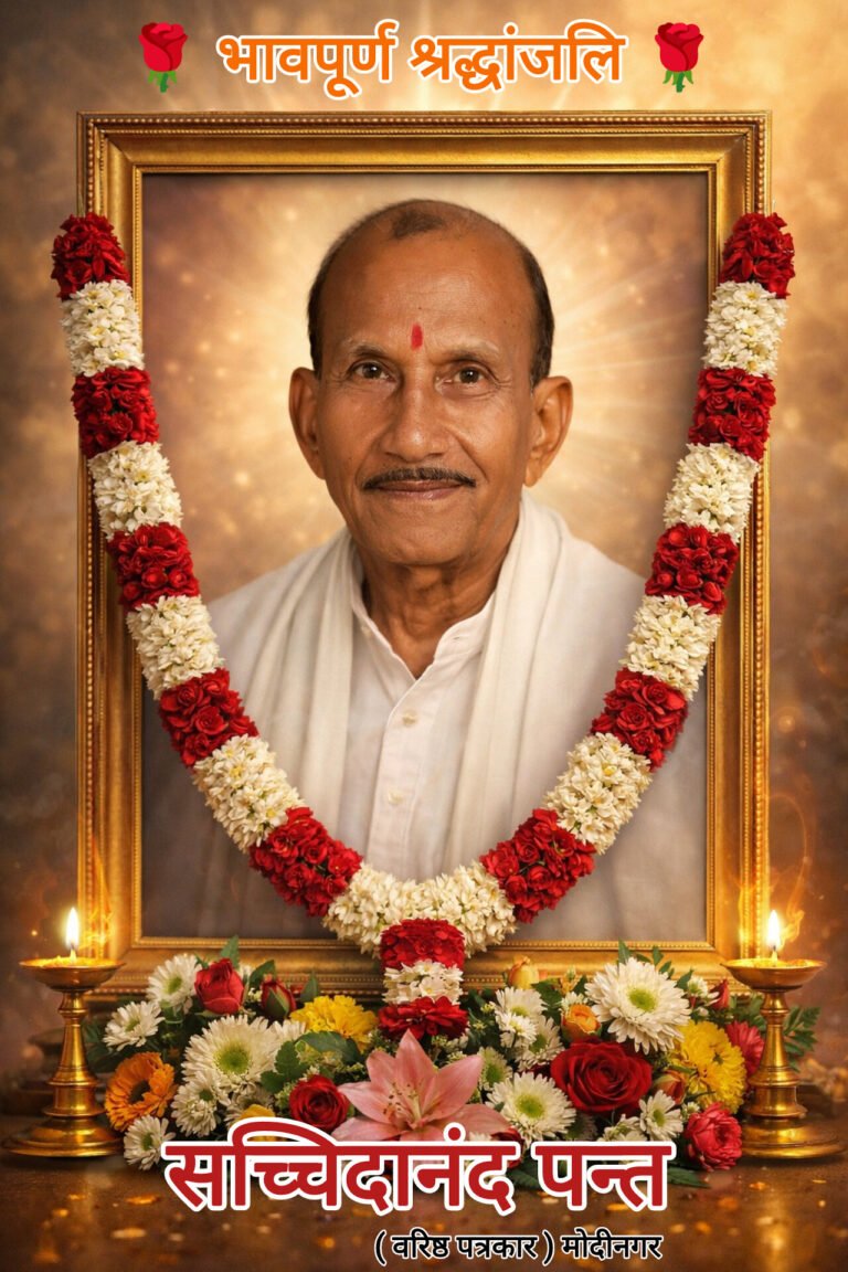 ✦ श्रद्धांजलि विशेष ✦ जब कलम थमी, तो शहर मौन हो गया…