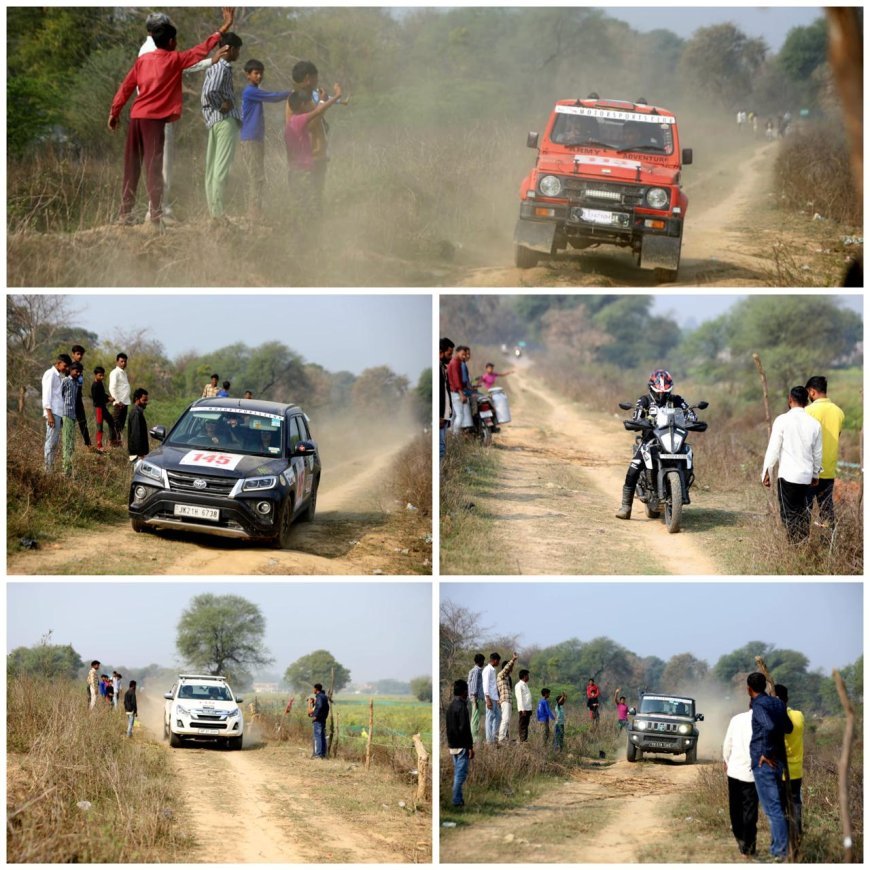 इंजनों की गर्जना से गूंजा आगरा! ताज एडवेंचर रैली 2026 का शुभारंभ – 77 जांबाजों ने 800 किमी की चुनौतीपूर्ण यात्रा शुरू की, धूल-जंगल-डैम में परीक्षा ली संतुलन और साहस की