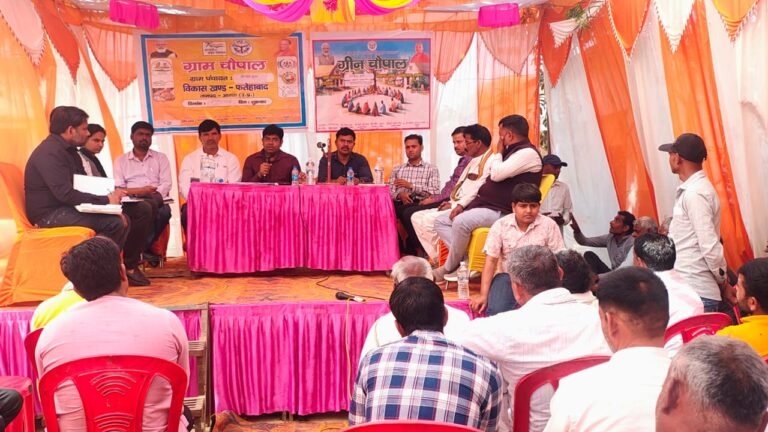 ग्राम पंचायत हिमायुपुर गुजर में लगी चौपाल, शिकायतों का मौके पर निस्तारण