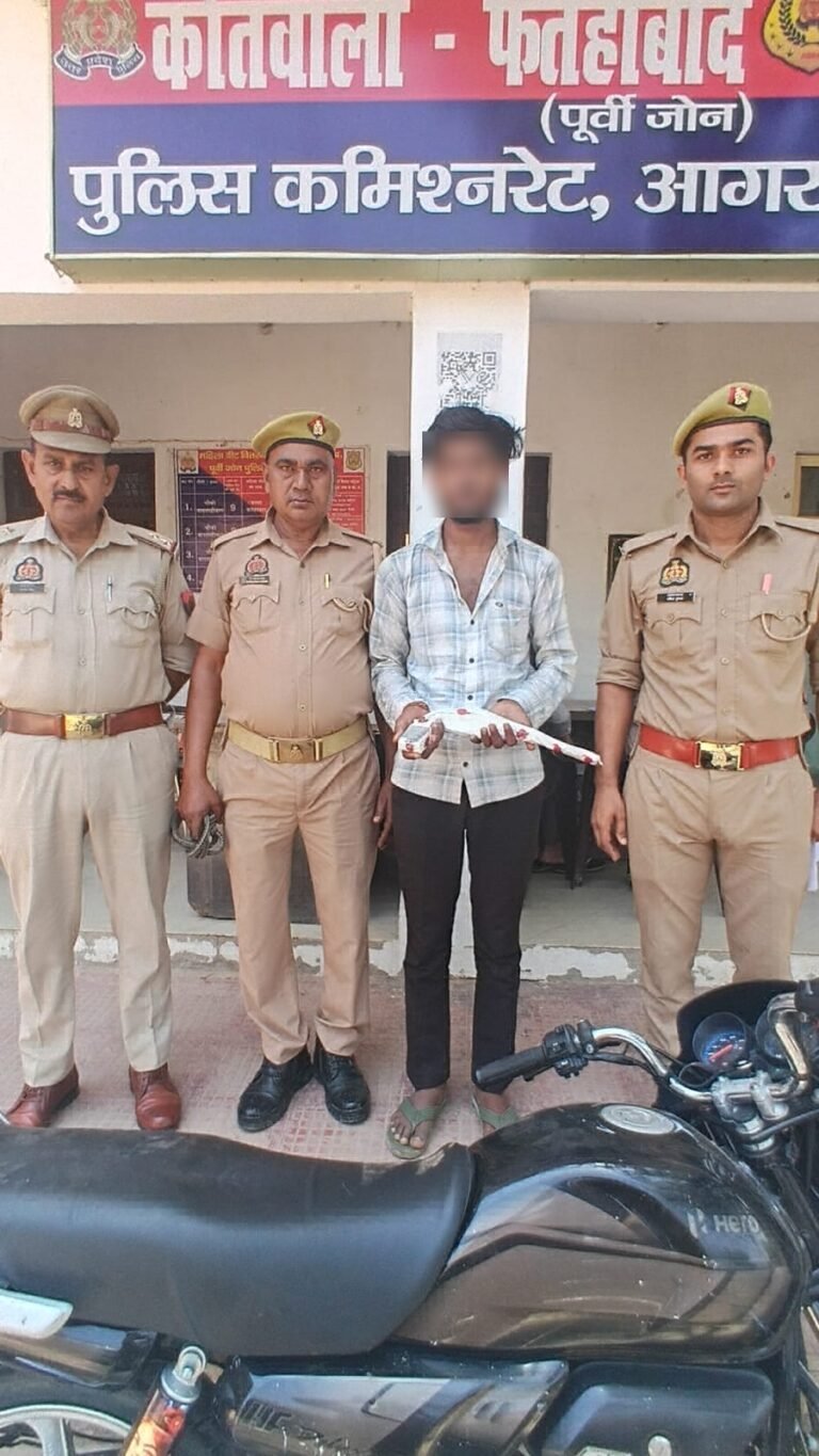 चोरी की बाइक और अवैध तमंचा के साथ युवक गिरफ्तार, एक बाल अपराधी हिरासत में