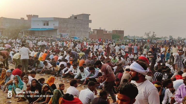 विशाल भंडारे के साथ नो दिवसीय भागवत कथा का समापन