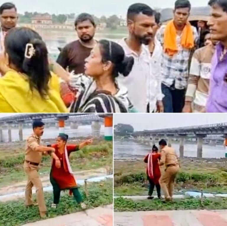 आमंत्रण यात्रा में पति को दूसरी महिला के साथ देख पत्नी ने काटा हंगामा, मारपीट, यमुना में कूदकर जान देने की कोशिश