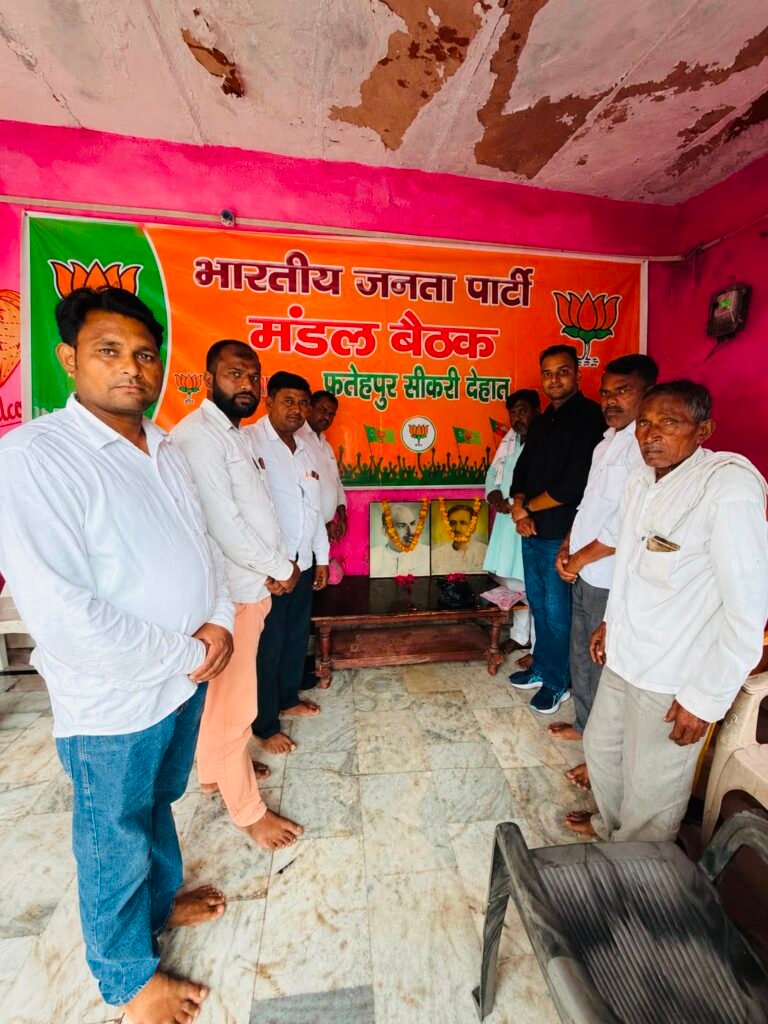 भाजपा की मासिक बैठक सम्पन्न, तिरंगा यात्रा अभियान पर हुई चर्चा